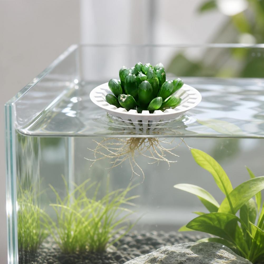 Aquarium Plant Holder - 水槽用ハイドロポニックプランター 3Dプリント製フローティング水槽植物ホルダー ハイドロポニックプランターバスケット 魚タンク用アクアスケープ