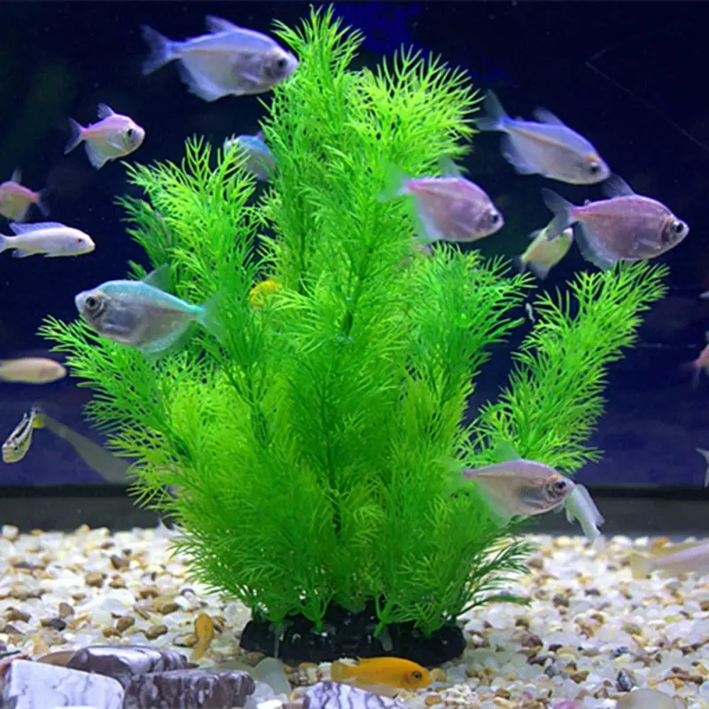 Aquarium Plants Live - 人工水族館の装飾植物水中水草水生プラスチック植物水槽水族館の装飾