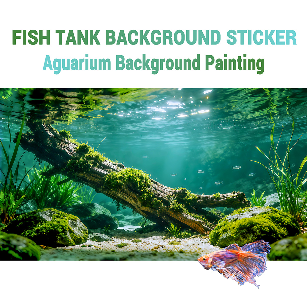 Aquarium Plants Live - 川の底にある枯れ木、水槽ステッカー、風景装飾、水槽造園装飾品