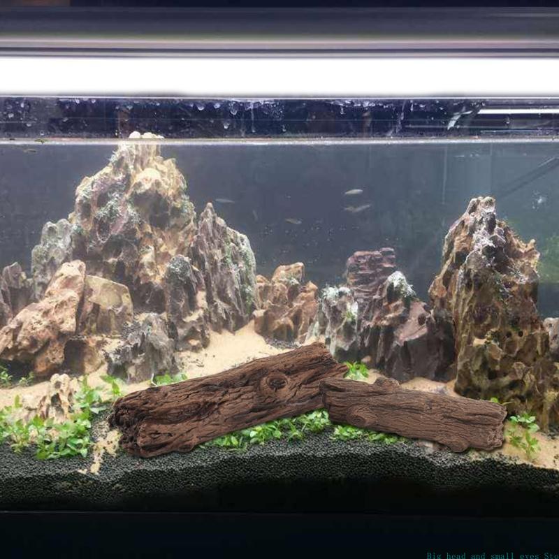 水族館の装飾木の幹ログプラスチック水族館の装飾品水槽の隠れ家 - Aquarium Plant Substrate のレビューと価格