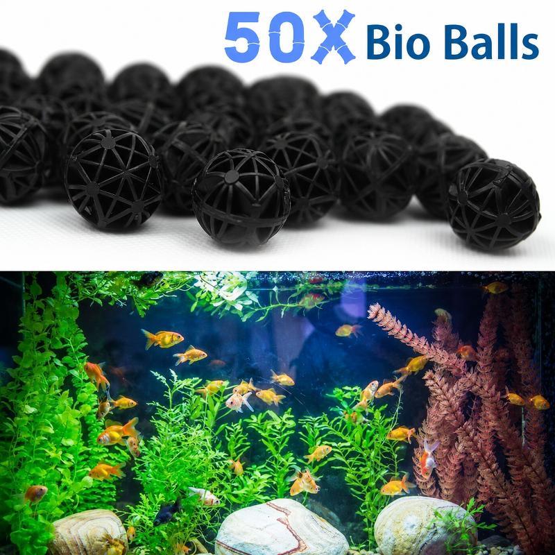 50個入り 16mm アクアリウム用バイオフィルターボール  - Aquarium Fertilizer のレビューと価格
