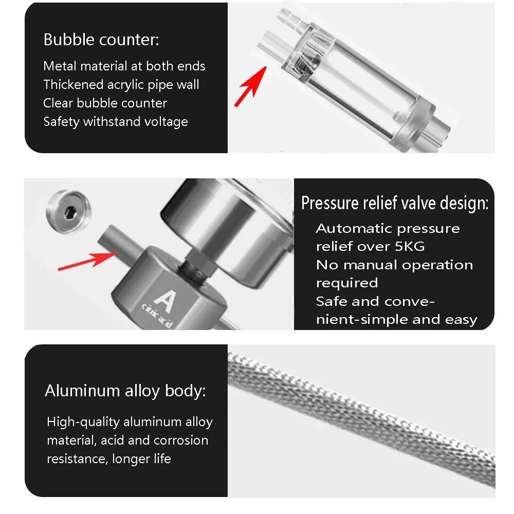 水槽用DIY CO2リアクタージェネレーターシステムキット、 - Aquarium Liquid Carbon のレビューと価格