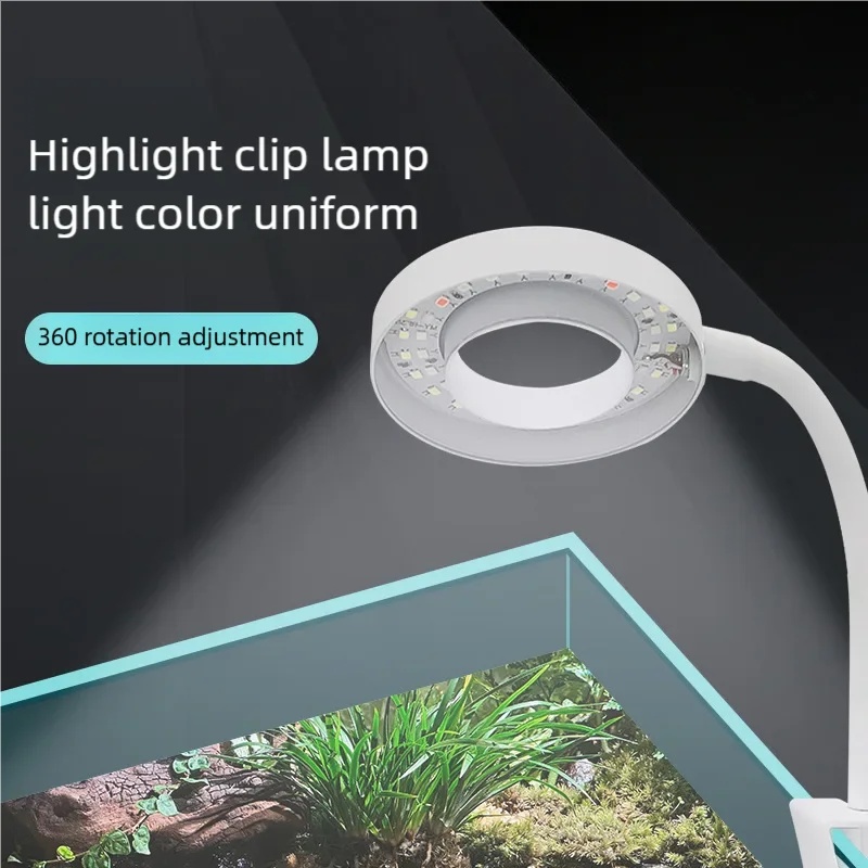 3W LEDクリップ式水槽ライト フルスペクトルUSB水槽ラ - Aquarium Plant Light のレビューと価格