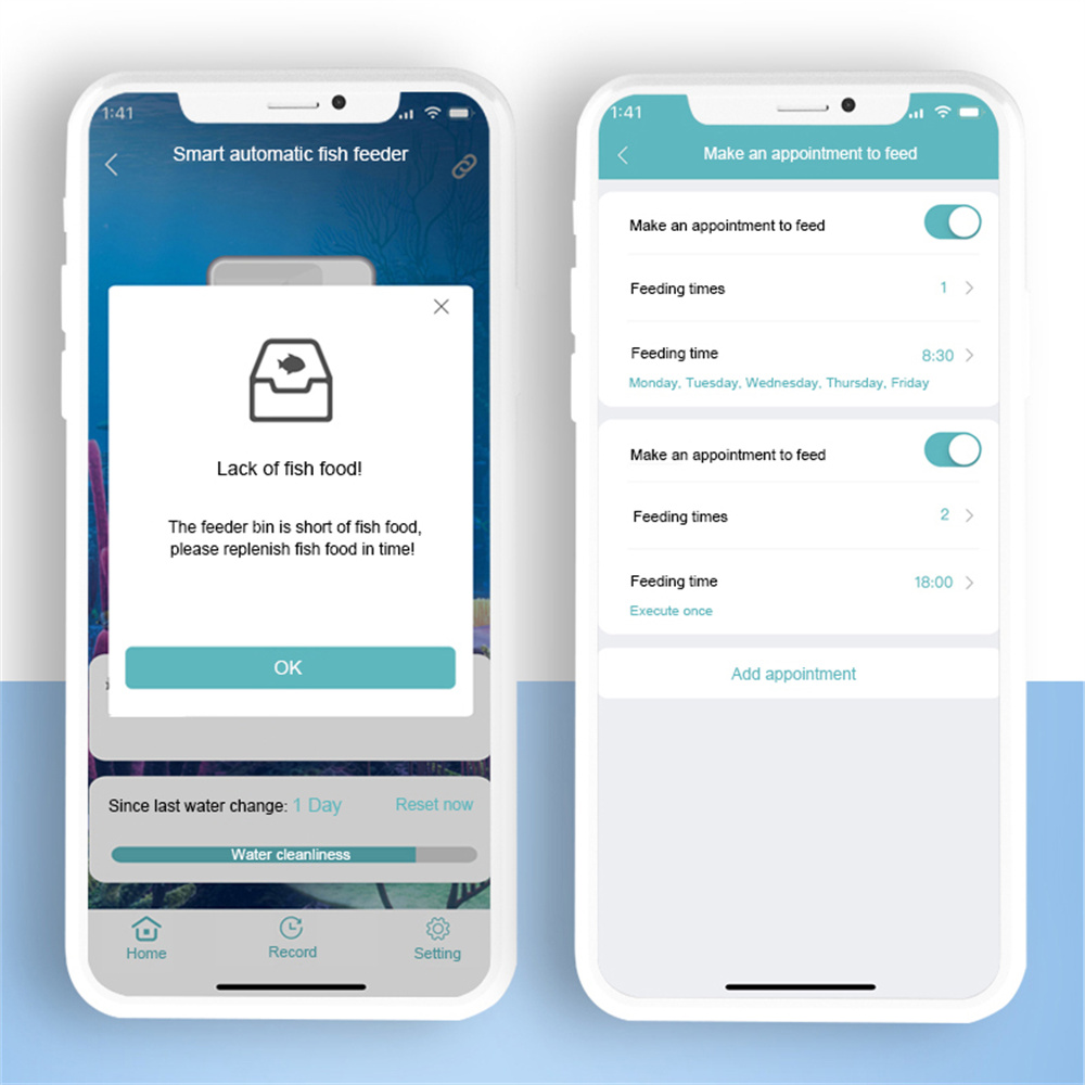 WiFi スマート自動フィーダー水族館金魚タイミングフィーダ - Aquarium Fertilizer のレビューと価格