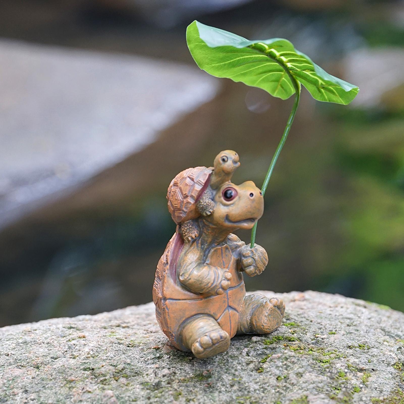 カメの置物水槽装飾海亀像樹脂製水槽動物カメプランターテラリウ - Plant Aquarium Pot のレビューと価格