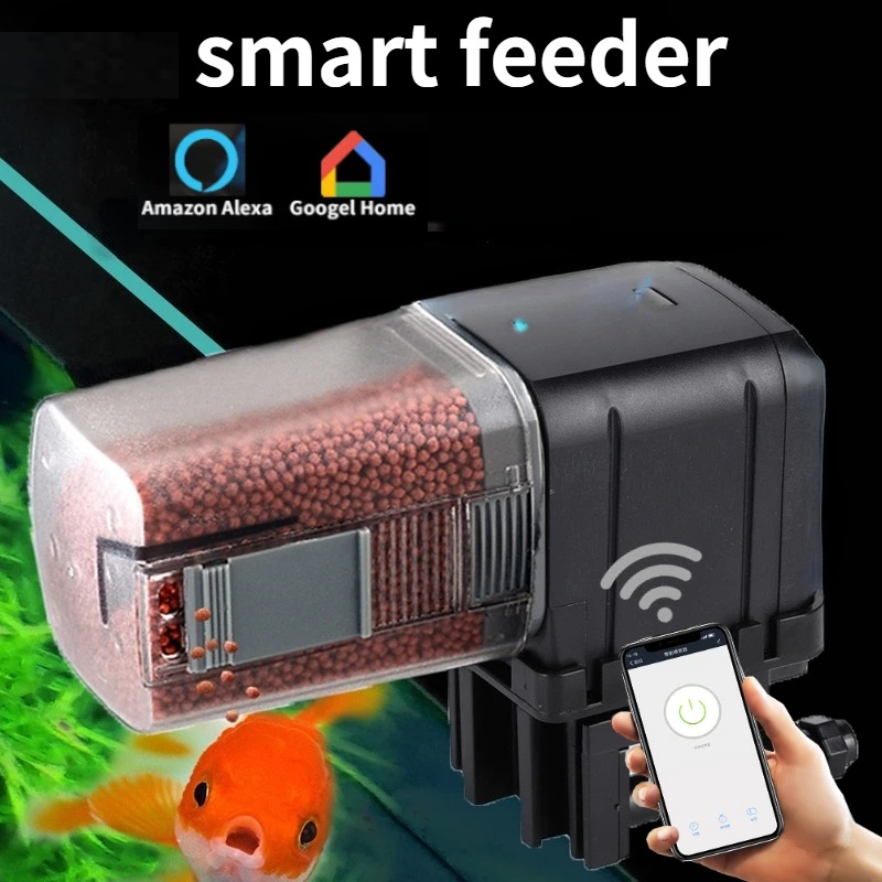 WiFi魚用自動給餌器 スマートホーム製品 モバイル制御 水 - Aquarium Fertilizer のレビューと価格
